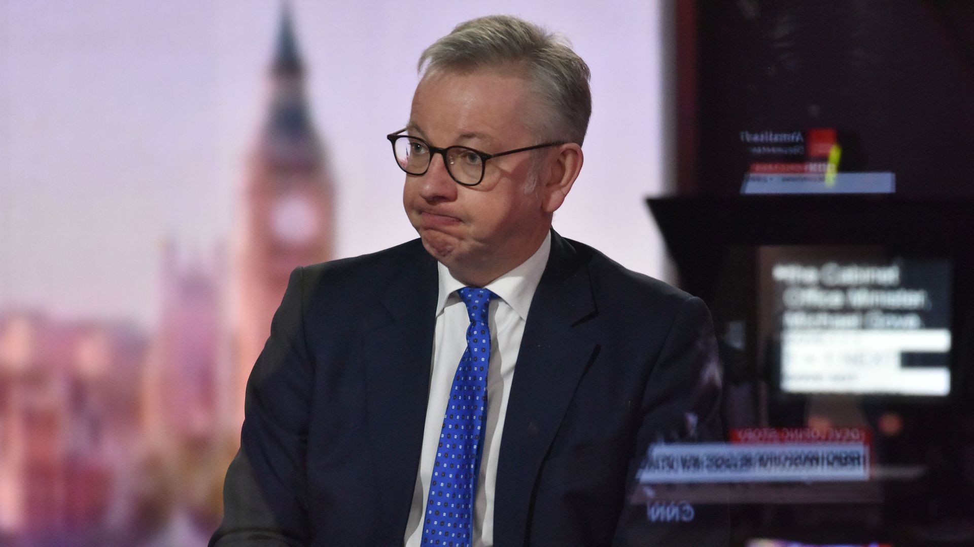 Cabinet Office minister Michael Gove appearing on the BBC1 current affairs programme, The Andrew Marr Show. - Credit: PA