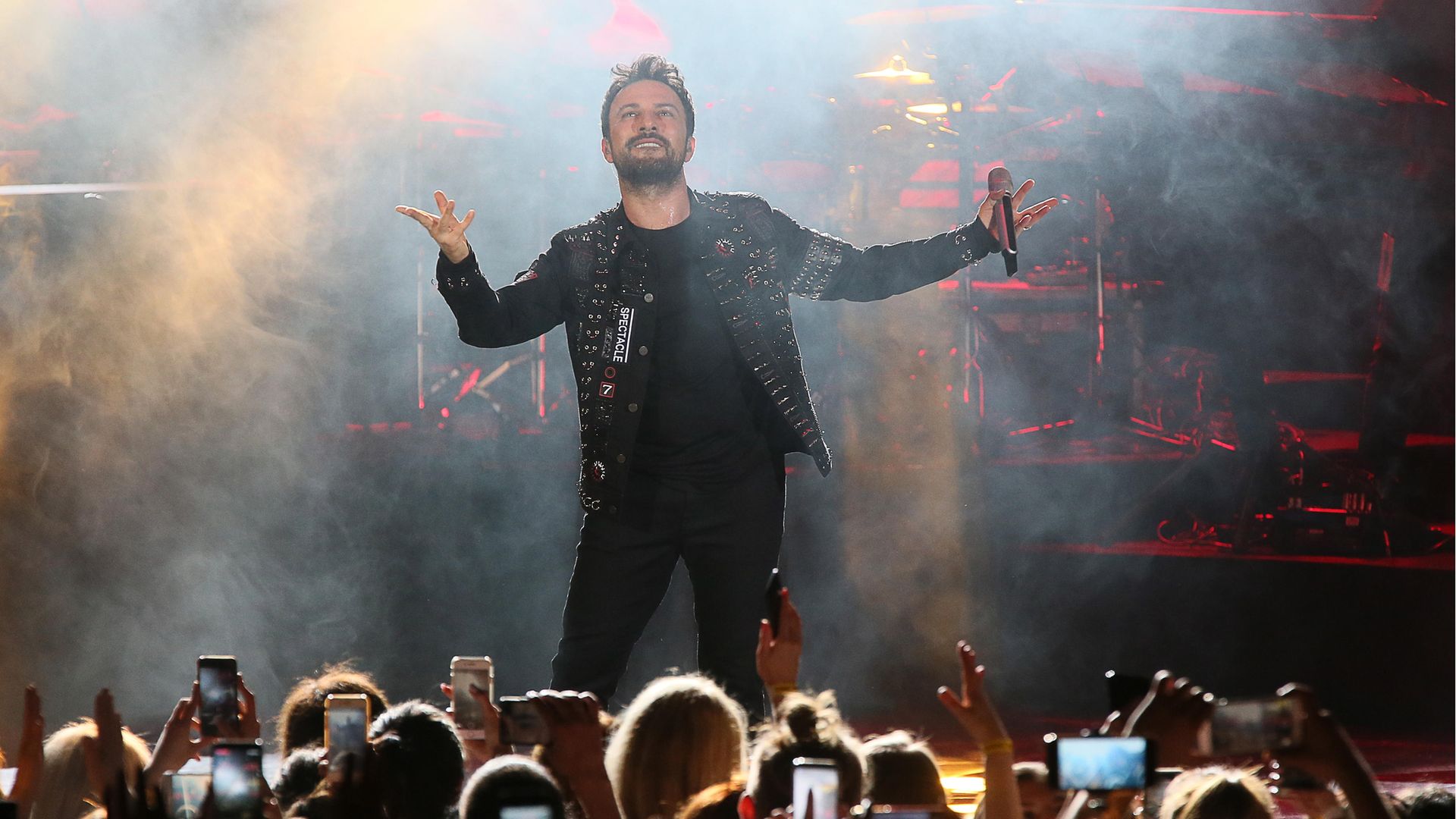 Turkish singer Tarkan during a concert in Moscow in 2019 - Credit: Vladimir Gerdo/TASS