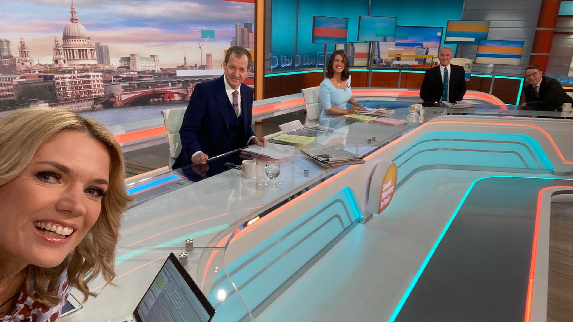 Alastair Campbell guest presents Good Morning Britain - Credit: Twitter