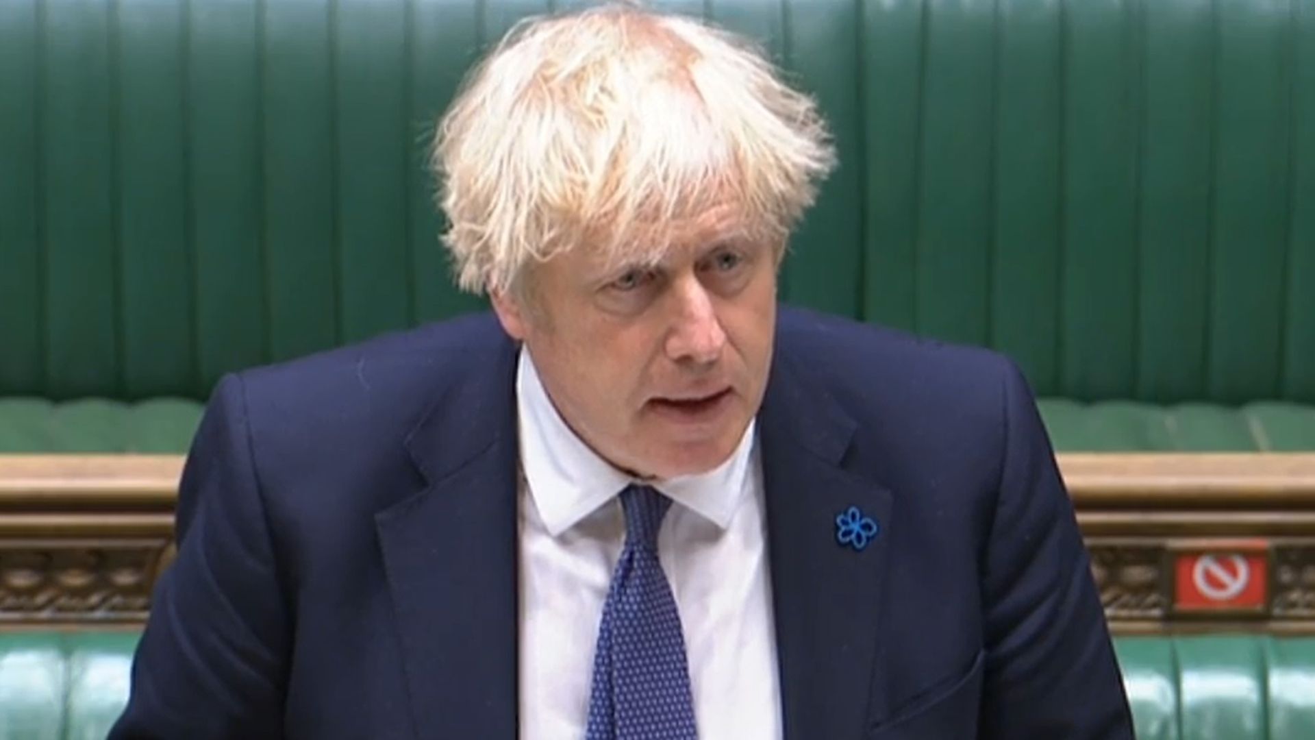 Boris Johnson at PMQs in the House of Commons - Credit: Parliament Live