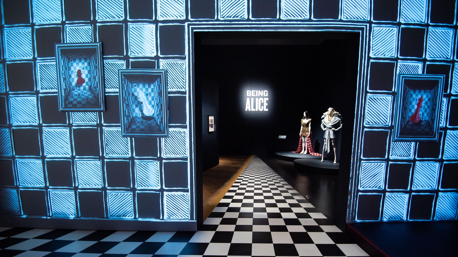 Exhibits on show at the V&A's Alice: Curiouser and Curiouser exhibition - Credit: Getty Images