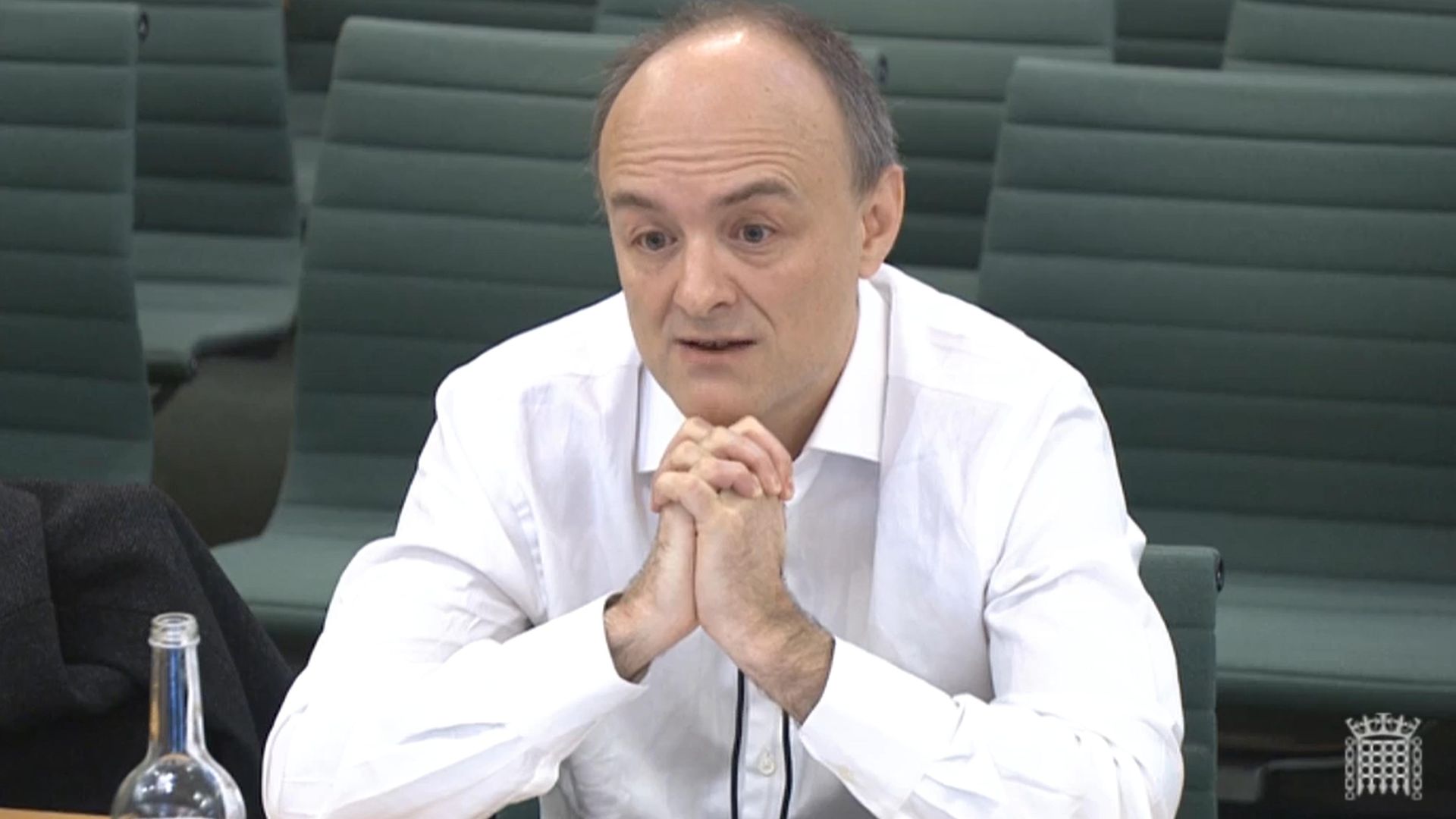 Dominic Cummings giving speaking at the Commons Science and Technology Committee - Credit: PA