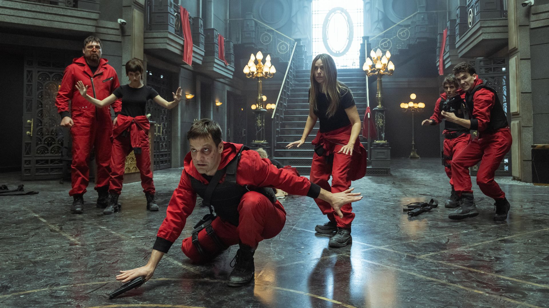 A scene from Money Heist (La Casa Del Papel) - Credit: Tamara Arranz/Netflix