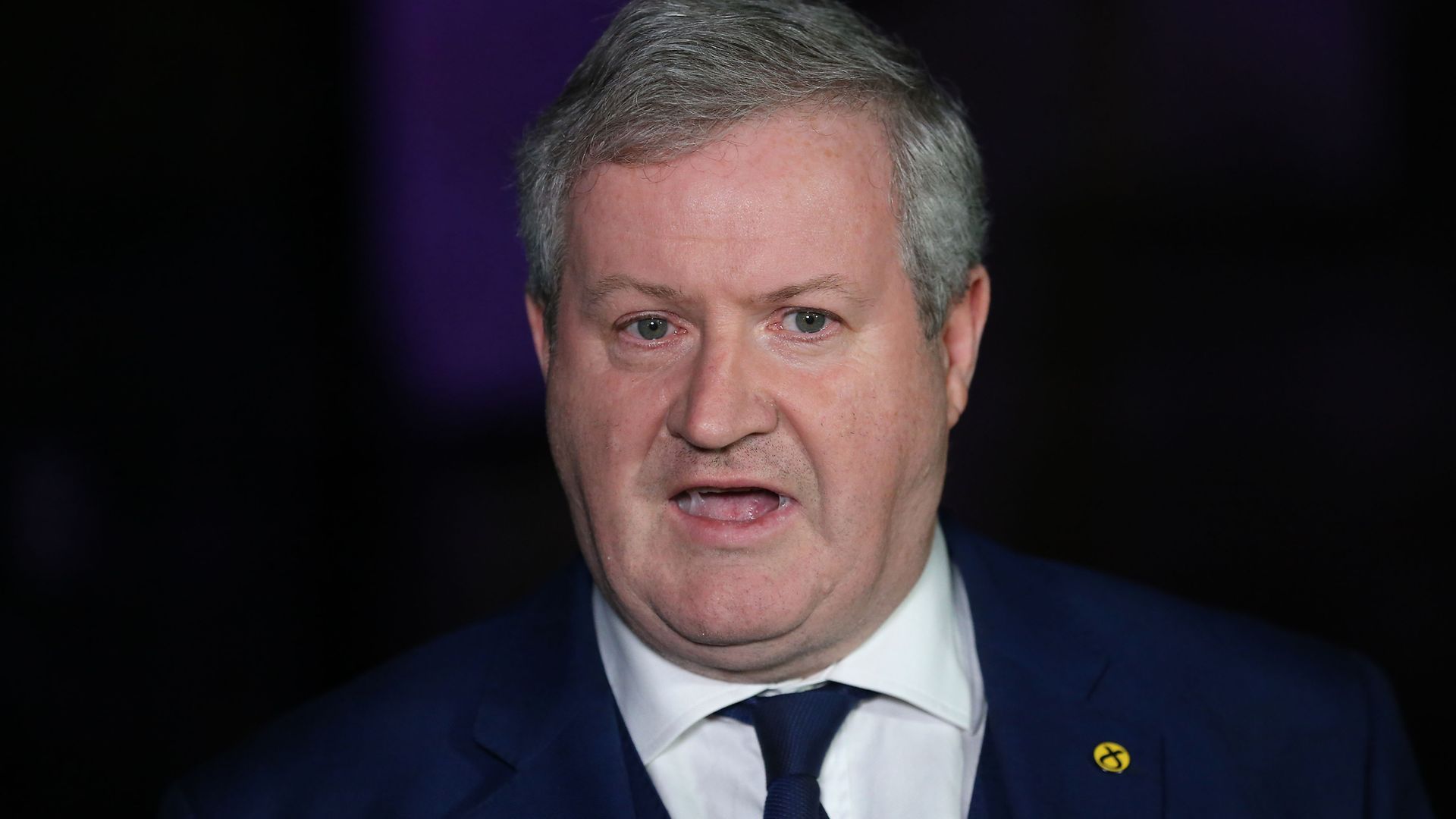 SNP Westminster leader Ian Blackford (pictured above) said his party would "look constructively" at Boris Johnson's proposals for a Covid passport scheme - Credit: PA