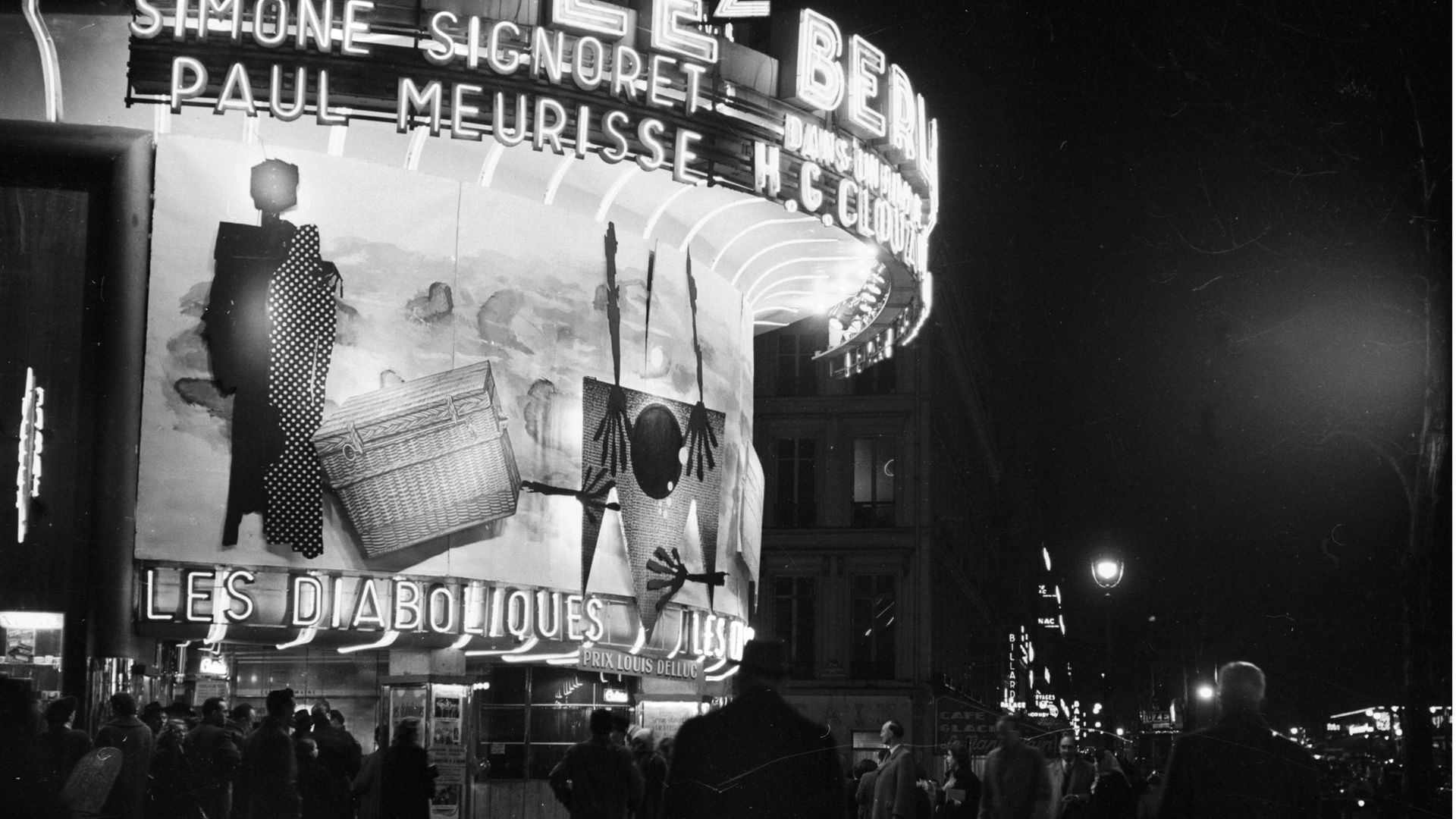 The cinema Le Berlitz with Moviedrome favourite Les Diaboliques playing, Paris, 1955 - Credit: Photo by Gaston Paris/Roger Viollet via Getty Images