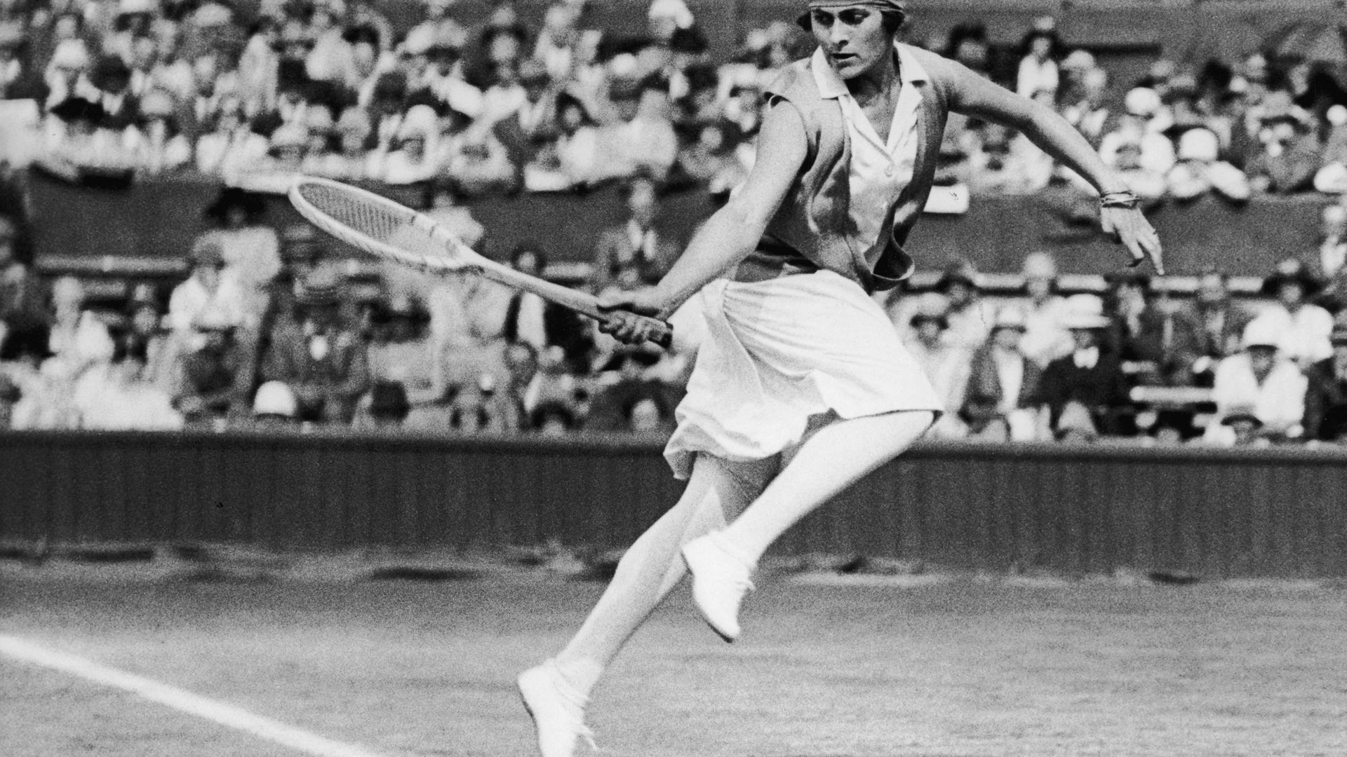 Lili Alvarez at the 1926 Wimbledon championships, 1926 - Credit: Getty Images