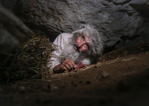 Serbian hermit Panta Petrovic in his cave in the southern Serbian city of Pirot. Photo: Oliver Bunic/AFP via Getty Images