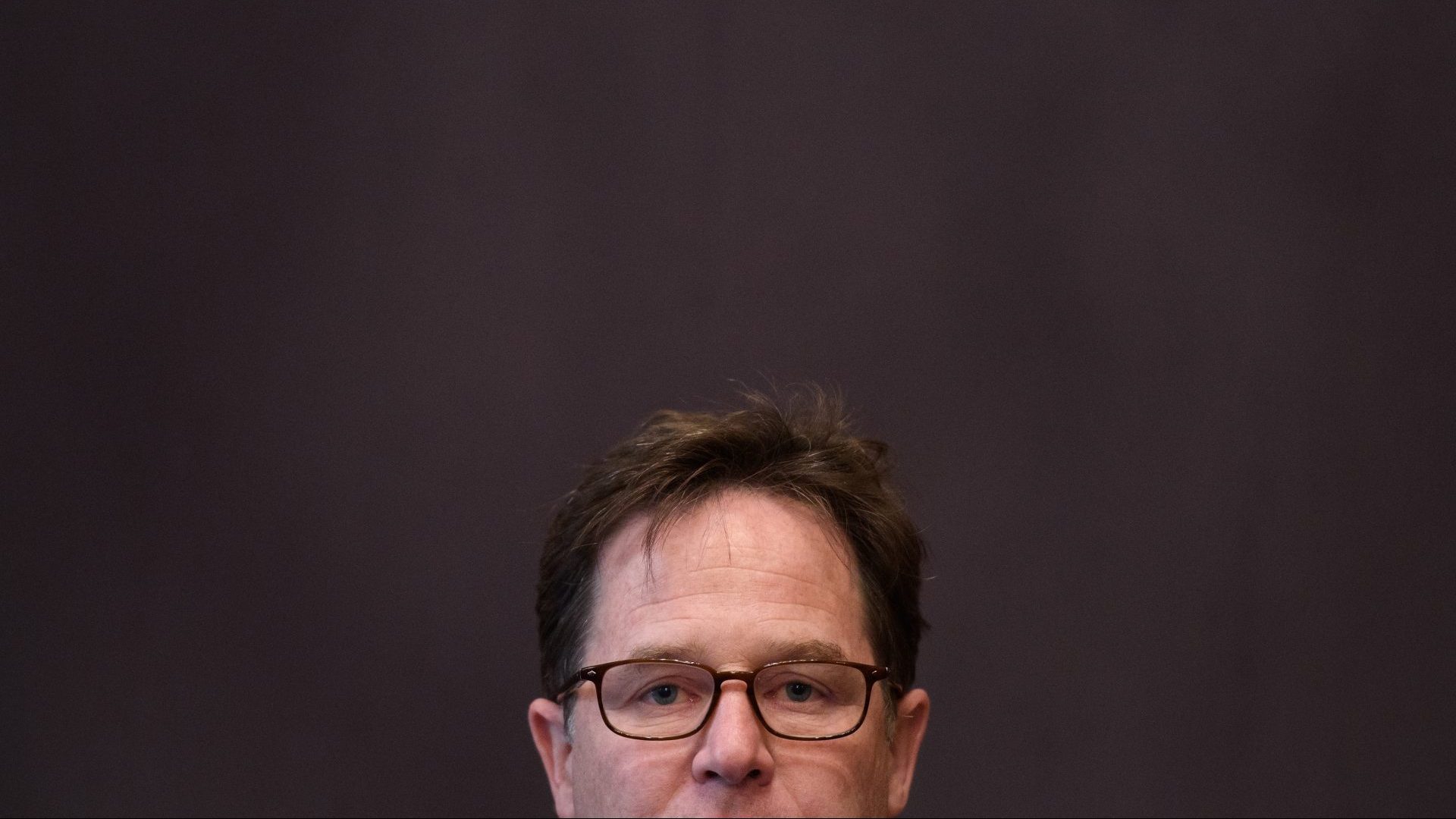 Nick Clegg gives a speech at the National Liberal Club during the 2017 election campaign, one of his last acts as a Lib Dem MP. Photo: Leon Neal/Getty Images.