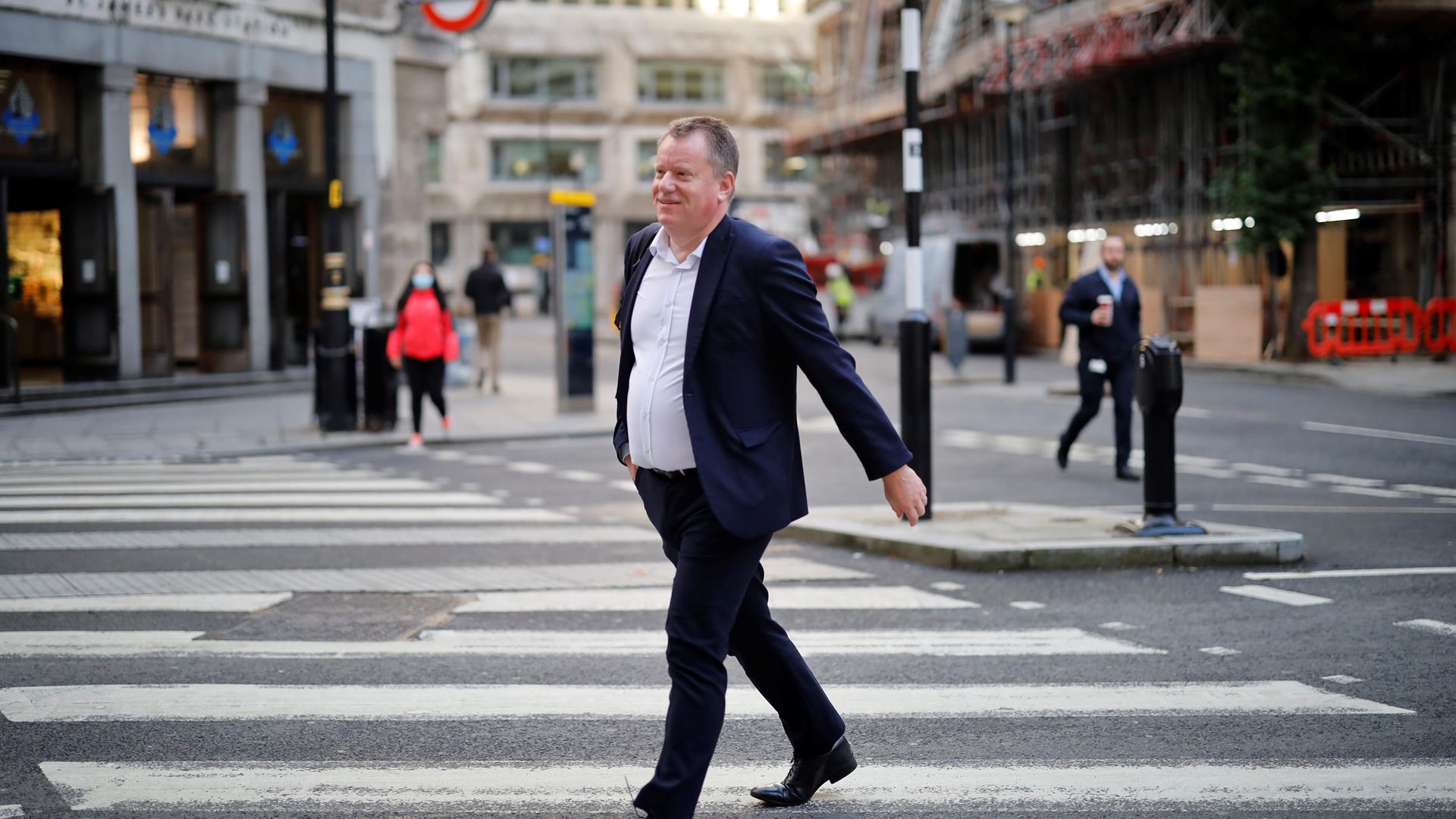 David Frost in central London at the height of negotiations on a post-Brexit trade deal with the EU, in October 2020. Photo: AFP via Getty Images