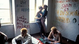 An apartment squatted by a group of punks in East Berlin, 1982