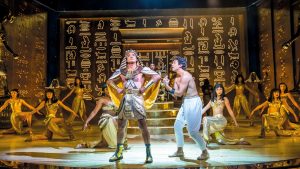 Jason Donovan and Jac Yarrow in Joseph  and The Amazing Technicolour Dreamcoat at the London Palladium - Credit: Tristram Kenton