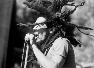 Jamaican Reggae singer Bob Marley on stage. Credit: PA/PA Archive/PA Images