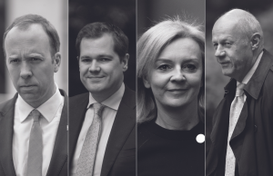 Matt Hancock, Robert Jenrick, Liz Truss and Damian Green. Photographs: Getty Images.