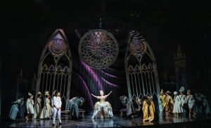 Carrie Hope Fletcher in a scene from Andrew Lloyd Webber’s bland Cinderella. Credit: Tristram Kenton