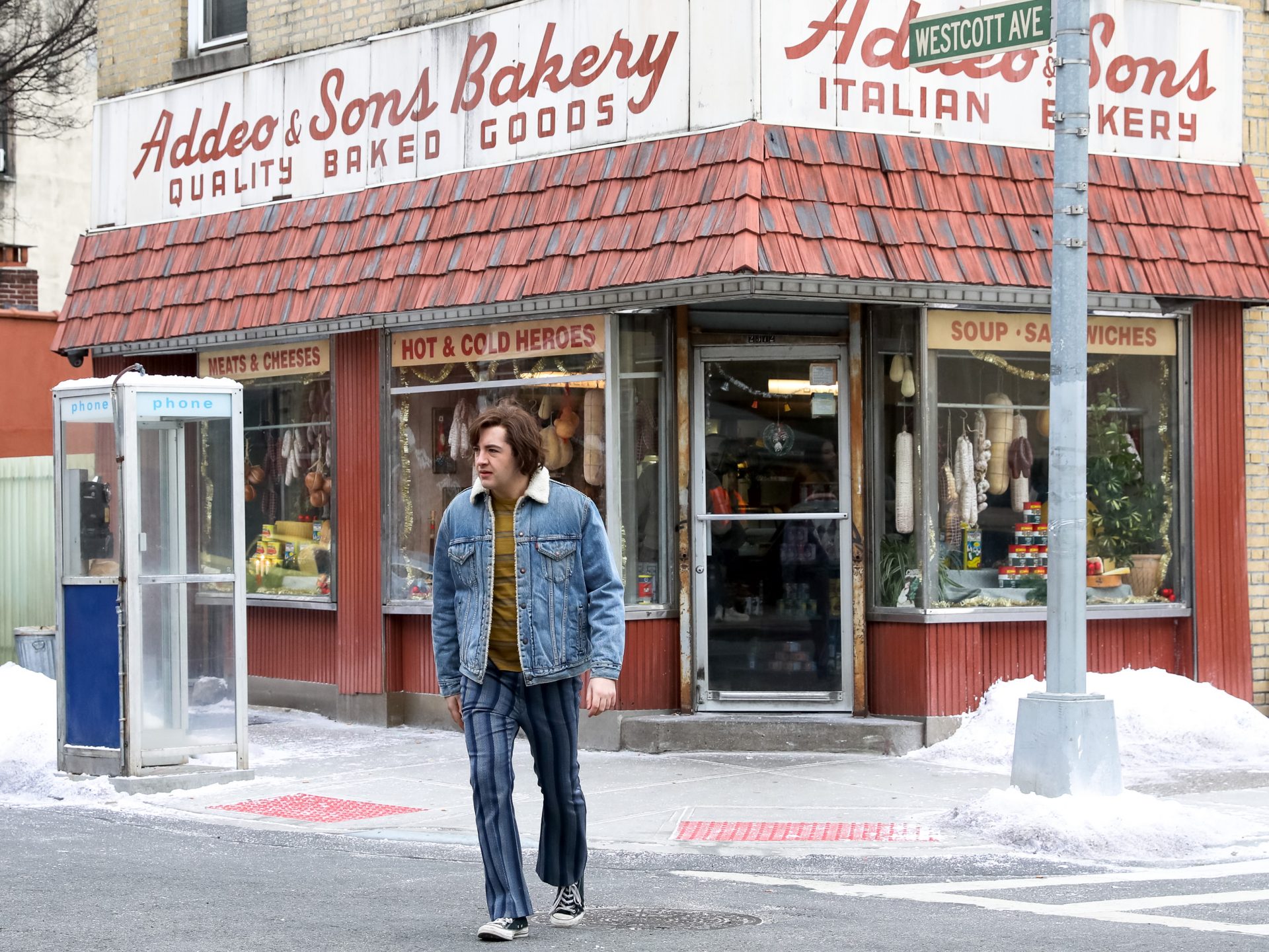 Michael Gandolfini on the set
of The Many Saints of Newark. Credit: Jose Perez/Bauer-Griffin/
GC Images