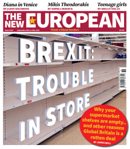 The New European print edition cover, 9 - 15 September