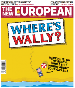 The New European's print cover, 14 to 20 October, 2021.