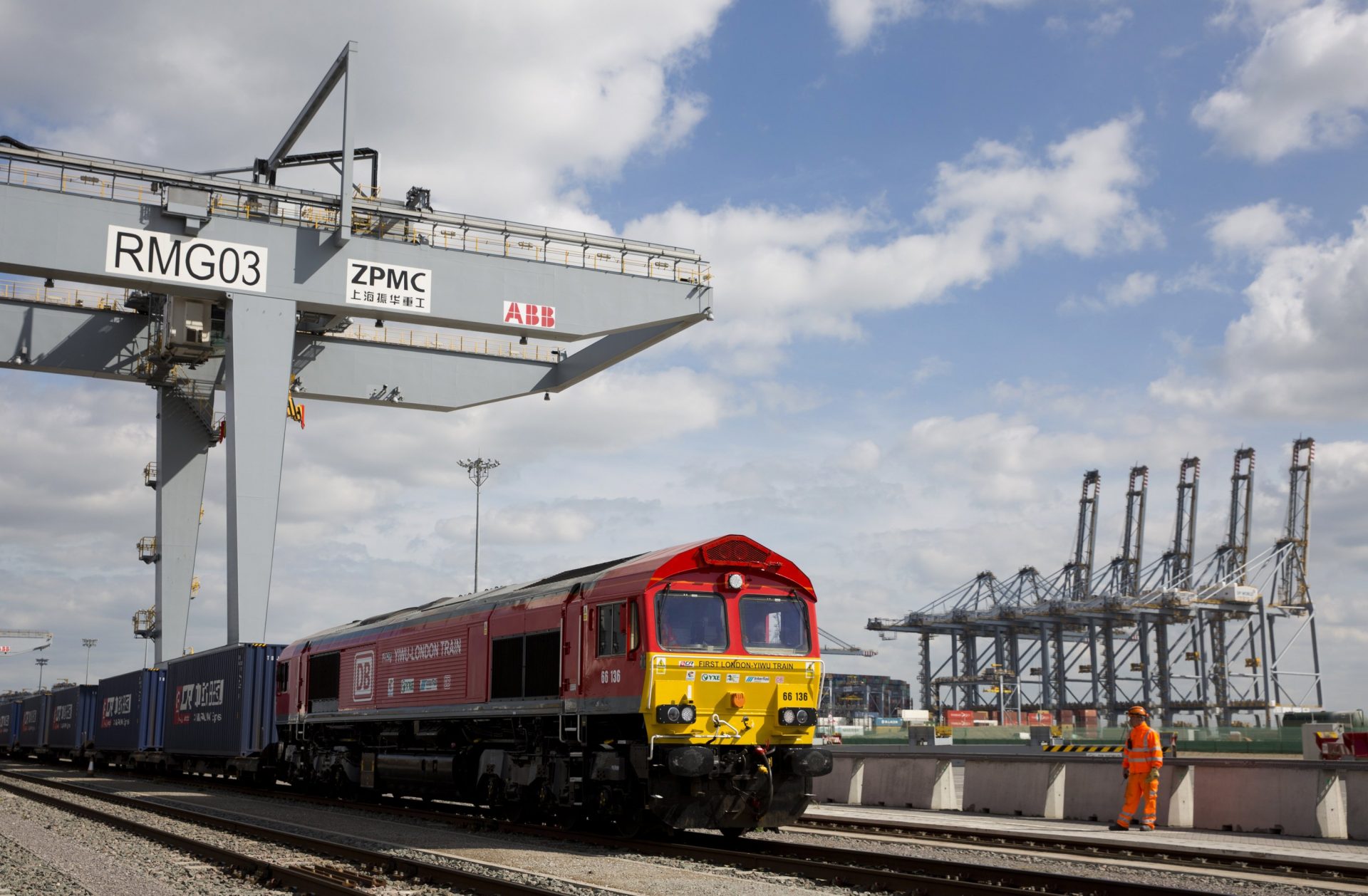 The Yiwu-London Railway. Hyped 12,000km freight service launched in 2017. Cheaper than air and faster than shipping, the heavily subsidised, lightly used service runs on existing lines and requires changes to locomotives and wagons due to differing rail gauges.