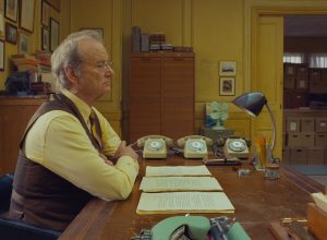 Wes Anderson favourite Bill Murray in a scene from Anderson’s The French Dispatch. Film photos: Searchlight Pictures