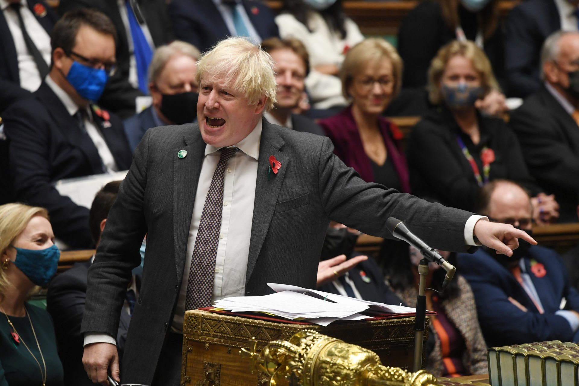 Boris Johnson at PMQs. Photo: ©UK Parliament / Jessica Taylor