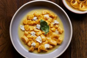 Elia Sebregondi's pumpkin gnocchi.