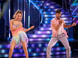 Rose Ayling-Ellis, with her Strictly Come Dancing partner Giovanni Pernice. Photo: BBC
