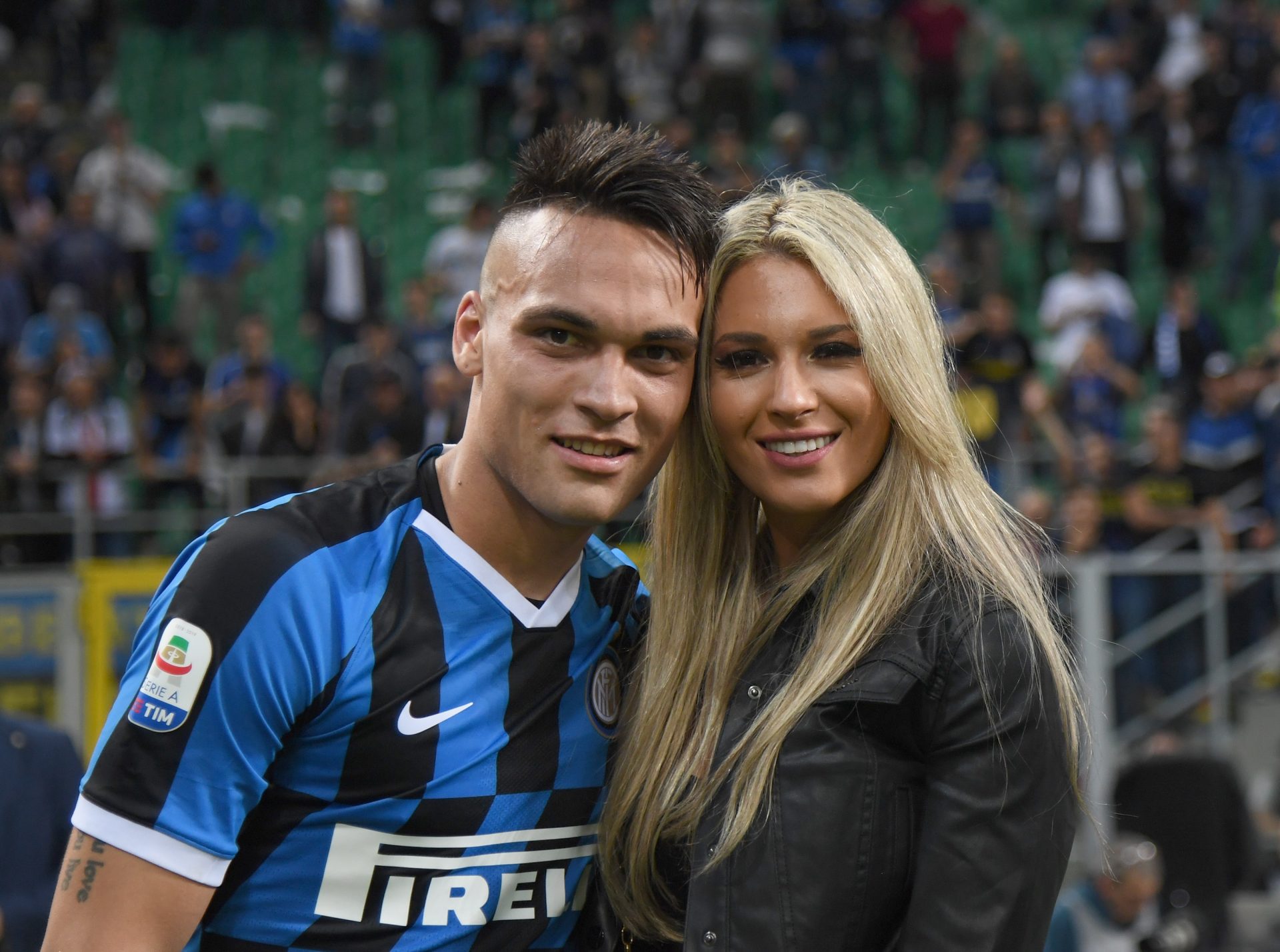 Agustina Gandolfo and Lautaro Martinez
Photo: Photo by Claudio Villa - Inter/FC Internazionale via Getty Images