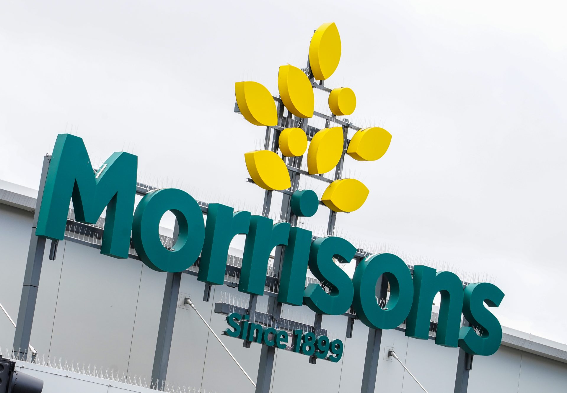 A store sign at a branch of Morrisons supermarket in Camden. Photo:  Ian West/PA Wire/PA Images