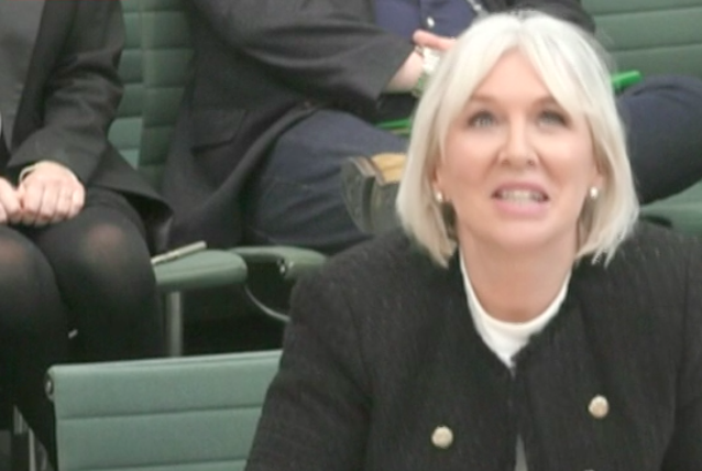 Nadine Dorries appears at the Commons Digital, Culture, Media and Sports Select Committee 