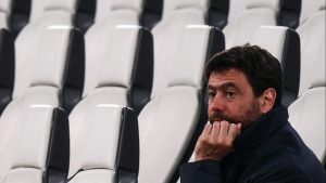 Juventus FC president Andrea Agnelli has presided over the decline of the Old Lady of Turin. Photo: Marco Bertorello / AFP