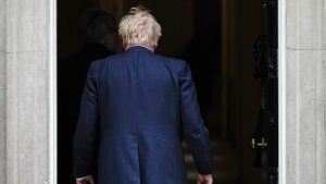 Prime Minister Boris Johnson walks back into 10 Downing Street. Photo: Aaron Chown/PA Wire/PA Images