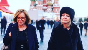 Liz Truss in Moscow with British Ambassador to Russia, Deborah Bronnert, ahead of talks on Ukraine. Photo: Simon Dawson
