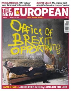 The New European front cover, February 17 – February 23 2022.