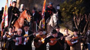 Musicians on the Emperor’s route. Photo: Andy Teare