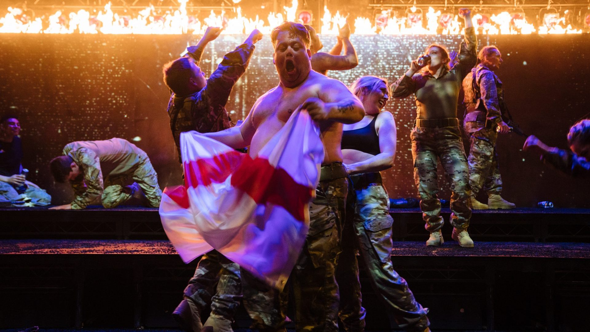 ‘Very in-your-face theatre’: Danny Kirrane in Henry V (Photo: Helen Murray)
