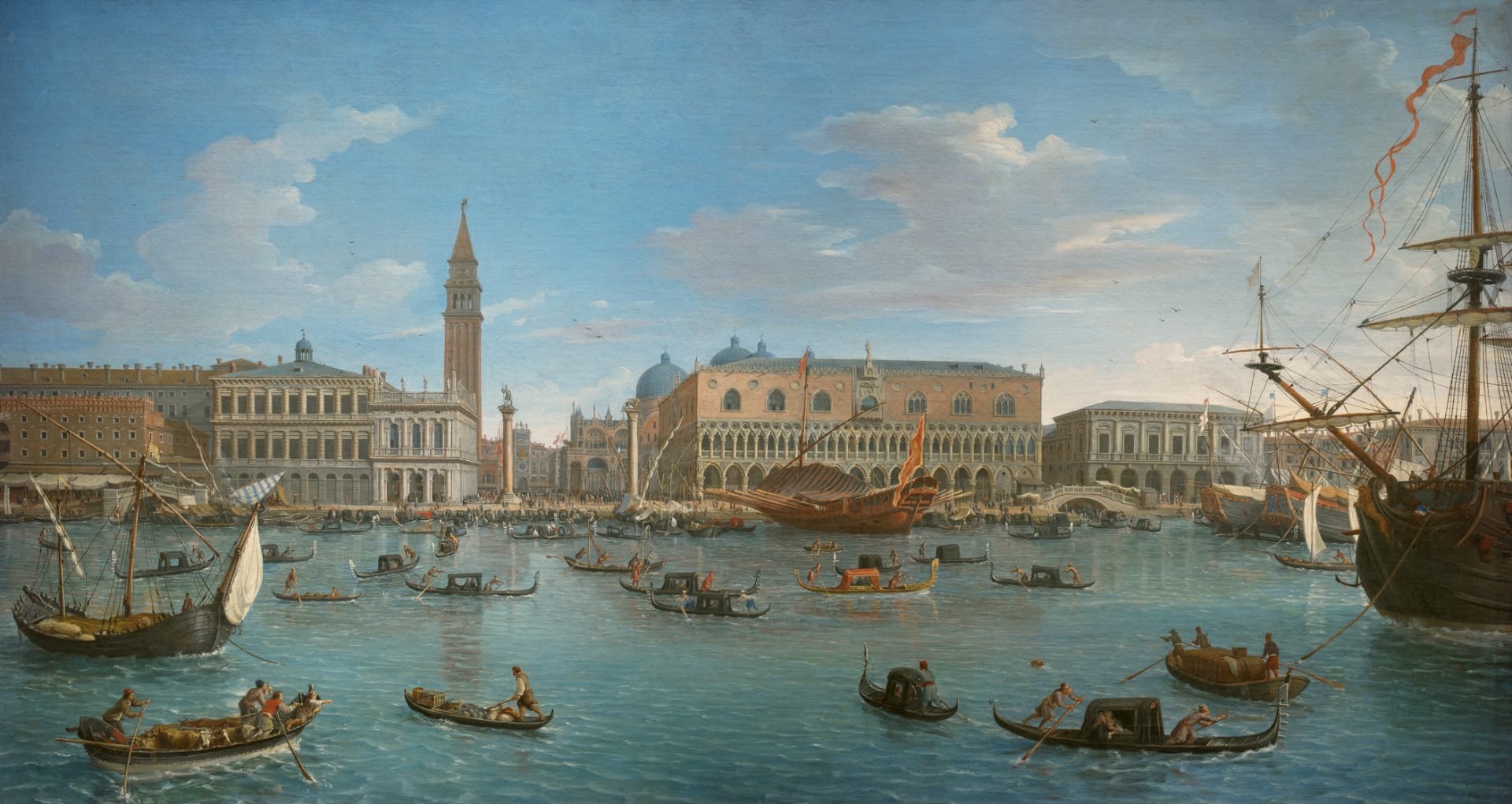 View of Venice from the Island of San Giorgio, Gaspar van Wittel, 1696, oil on canvas (Photo: Alexander Lavrentyev/The State Hermitage Museum, 
St Petersburg)