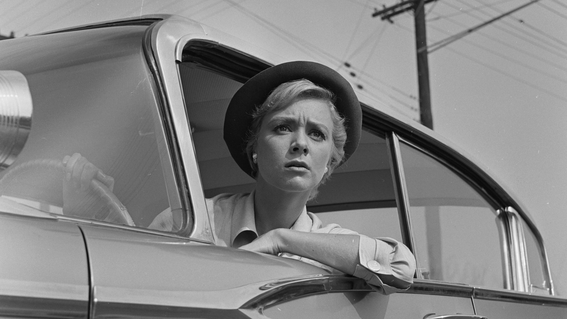 Swedish actress Inger 
Stevens, giving Death a ride in The Twilight Zone (Photo: CBS Photo Archive/Getty Images)