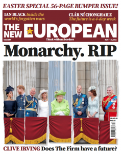 The New European front cover, April 7 - April 20 2022