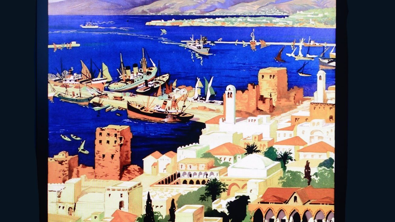 A tourism poster for Beirut in the 1900s