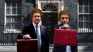 Disciples of Thatcherism: George Osborne and Rishi Sunak. Photo montage: TNE