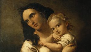 Fanny Mendelssohn with her son, Sebastian, in a portrait dated circa 1833 (Photo: Fine Art Images/Heritage/Getty)