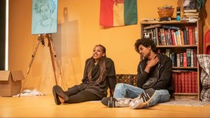 Yohanna Ephrem and 
Michael Workeye star in Beru Tessema’s House of Ife (Photo: Mark Brenner)