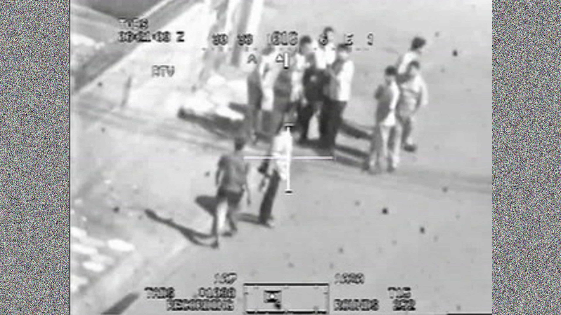 A still from the video 
Collateral Murder of a killing in Iraq in 2007. Photo: WikiLeaks