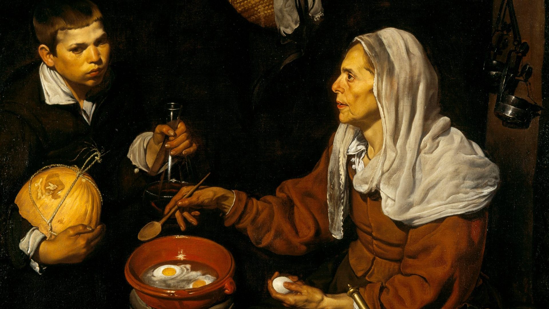 Velázquez’s Old Woman 
Cooking Eggs, 1618. Photo: The Yorck Project