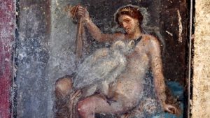 Leda and the Swan, uncovered in 2018. All photos: National Archaeological 
Museum of Naples
