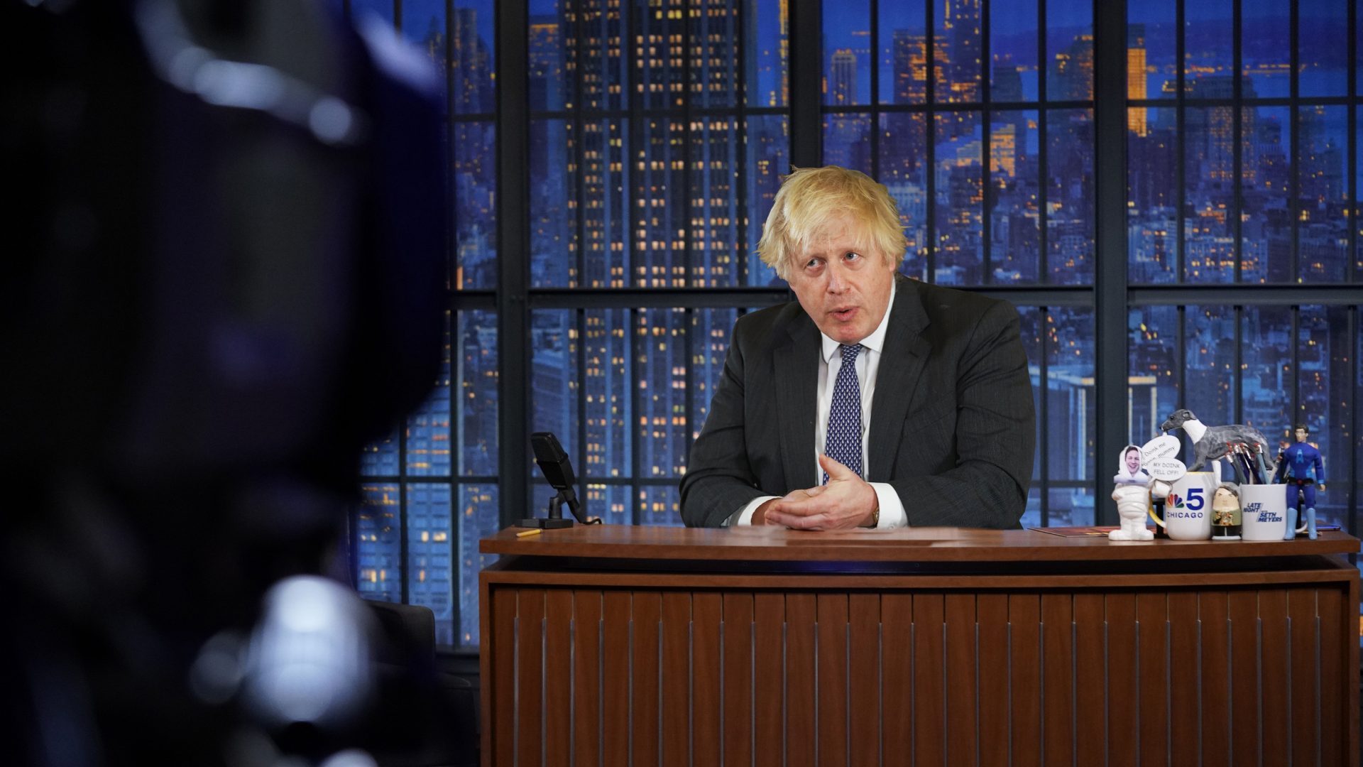 Is a future as a chat show host on the cards for Johnson? Photomontage: TNE