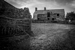 Ruins of a Welsh farm
building, the setting for part of
Undercurrent, the latest novel from Barney Norris Photo: CT Aylward