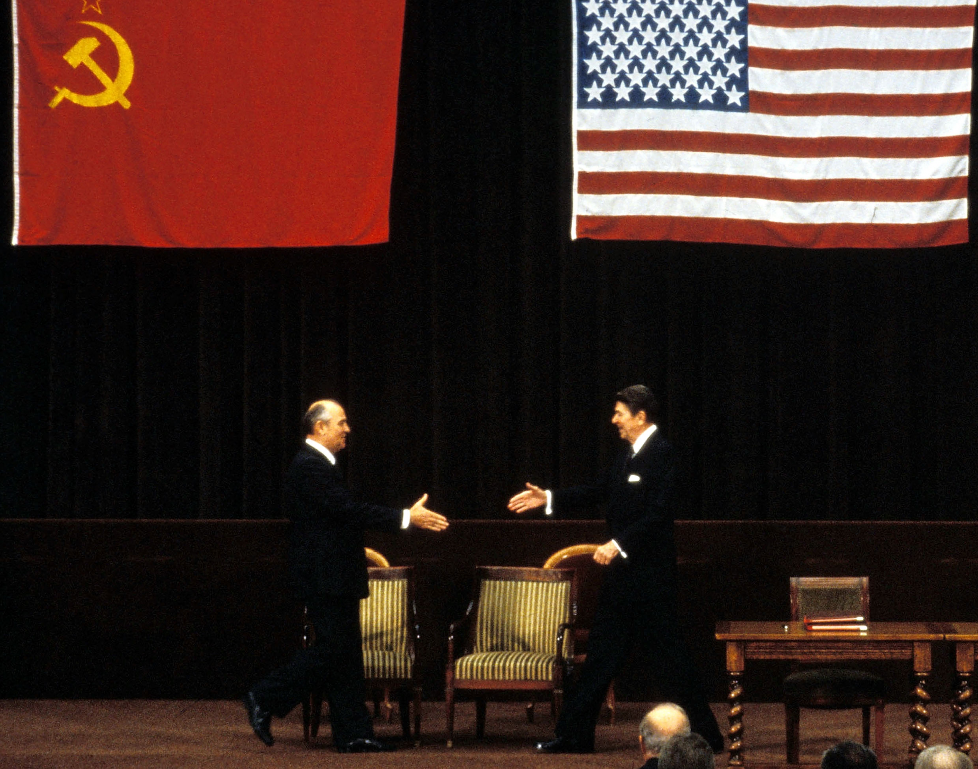Gorbachev and Reagan - two political giants who ended the Cold War