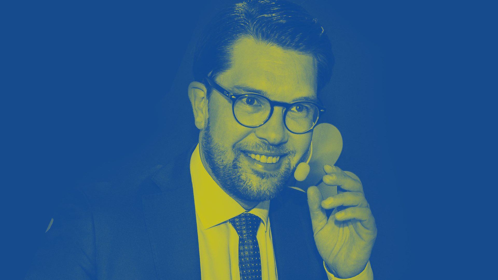 Jimmie Åkesson, the leader of the far-right Sweden Democrats. Photo: Michael Campanella/Getty