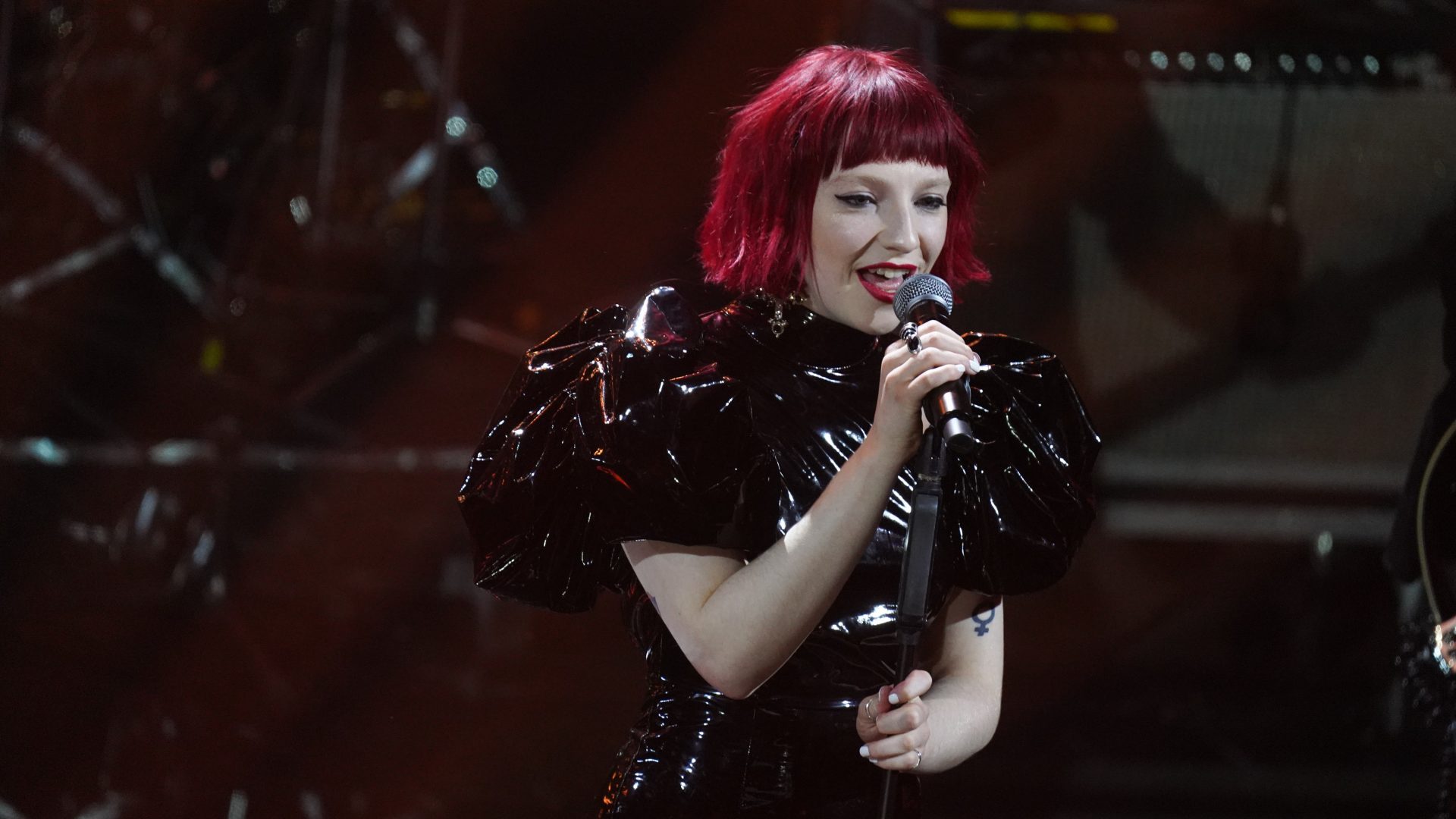 Sophie Scott at the Sanremo music festival 2022. Photo: Marco Piraccini